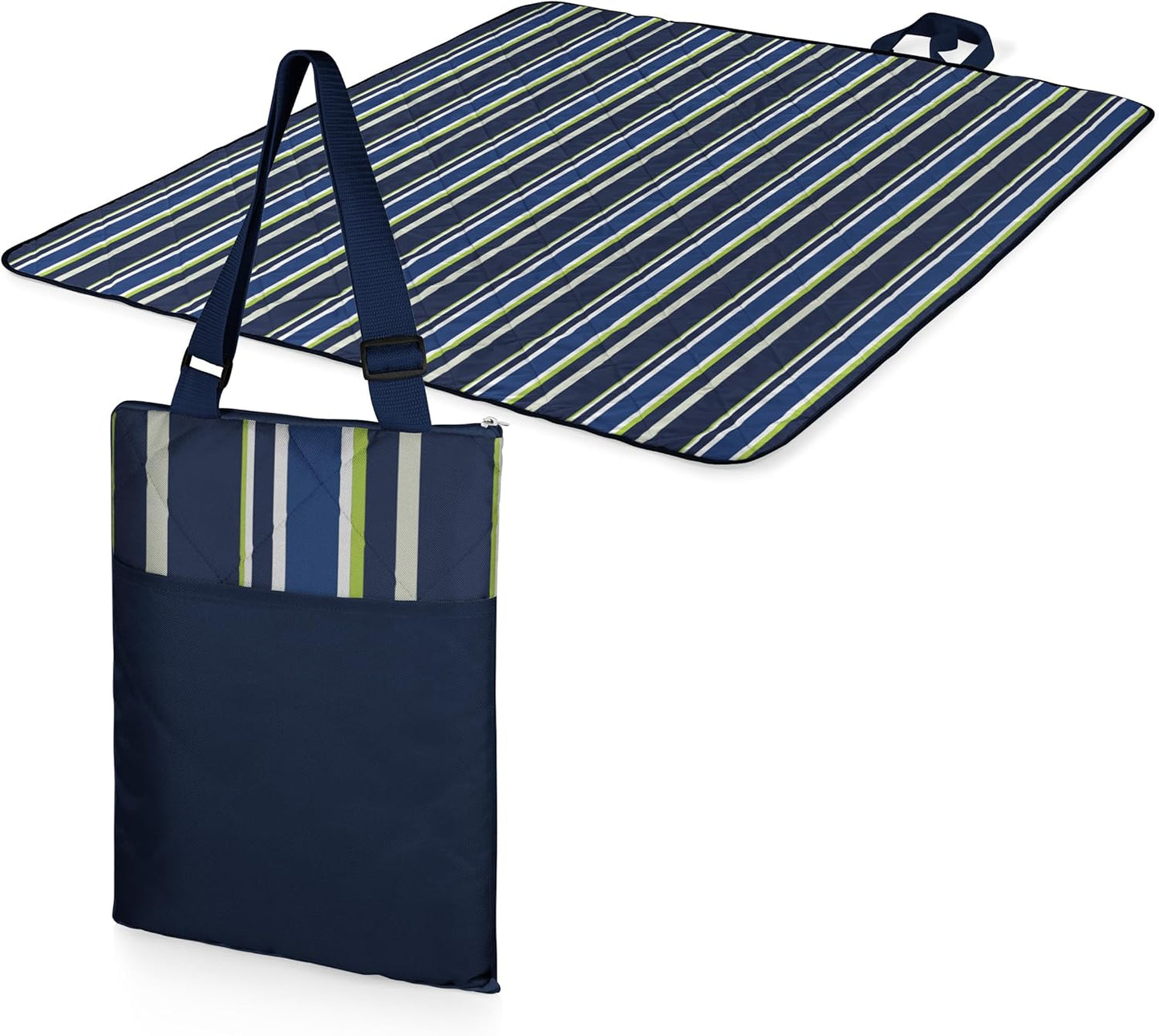 Portable Foldable Picnic Blanket – 59"x51" Waterproof Outdoor Mat – Compact Shoulder Carry Design – Large Size for 2–4 People