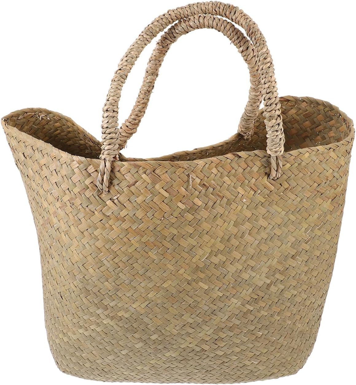 Large Handwoven Natural Straw Tote Bag β Eco-Friendly Wicker Basket Bag for Shopping, Beach, Picnic & Daily Use