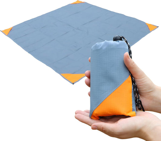 Portable Waterproof Picnic Blanket – 60"x55" Outdoor Foldable Mat – Lightweight Travel Beach Ground Cover for 2–4 People