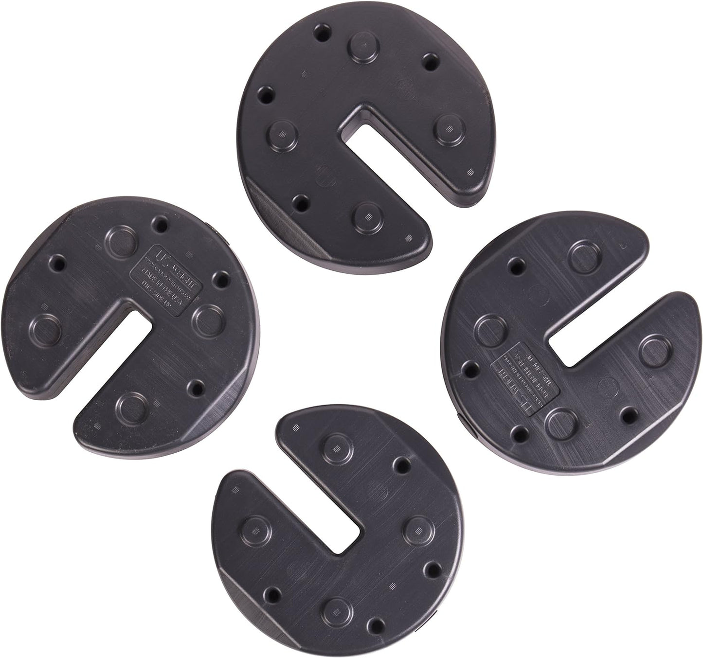 US Weight 40 Pound Canopy Weight Set of 4 and Carry Strap with No-Pinch Design - Easy Installation and Removal to Secure Tents, Canopies, and Umbrellas at Outdoor Events
