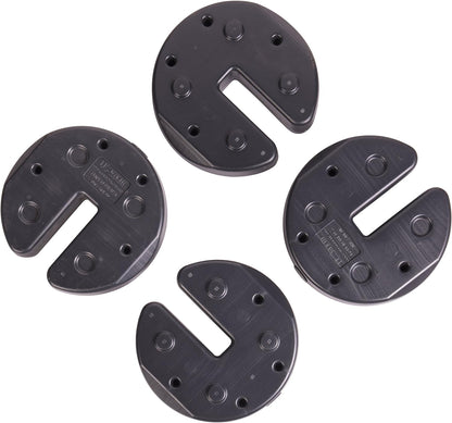 US Weight 40 Pound Canopy Weight Set of 4 and Carry Strap with No-Pinch Design - Easy Installation and Removal to Secure Tents, Canopies, and Umbrellas at Outdoor Events