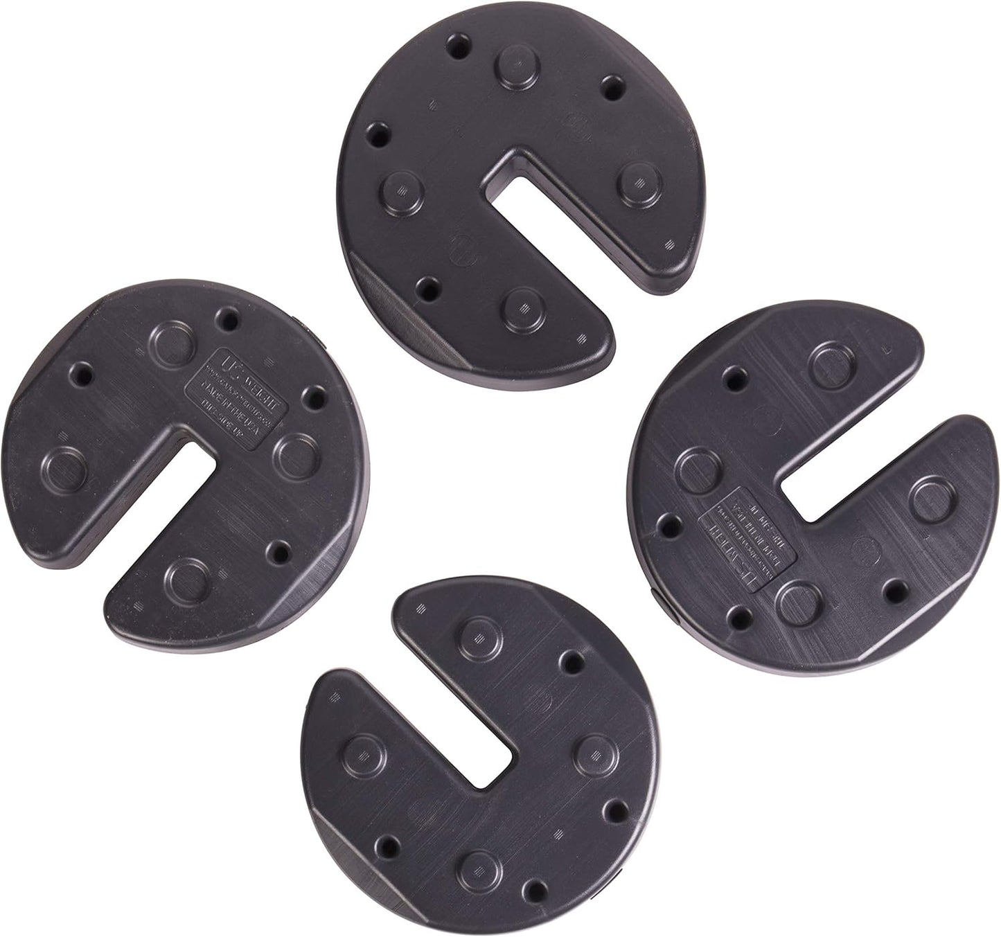 US Weight 40 Pound Canopy Weight Set of 4 and Carry Strap with No-Pinch Design - Easy Installation and Removal to Secure Tents, Canopies, and Umbrellas at Outdoor Events